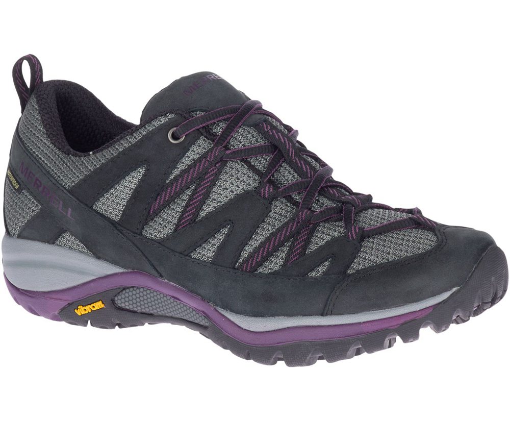 Buty Trekkingowe Merrell Damskie Czarne - Siren Sport 3 Waterproof Wide Width - 530982-SYN